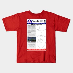 Civil Defence Poster - War of the Worlds Kids T-Shirt